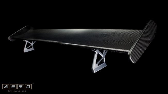 AERO Heckflügel GTS Design aus Carbon • Ansicht Carbon Frozen-Carbon®