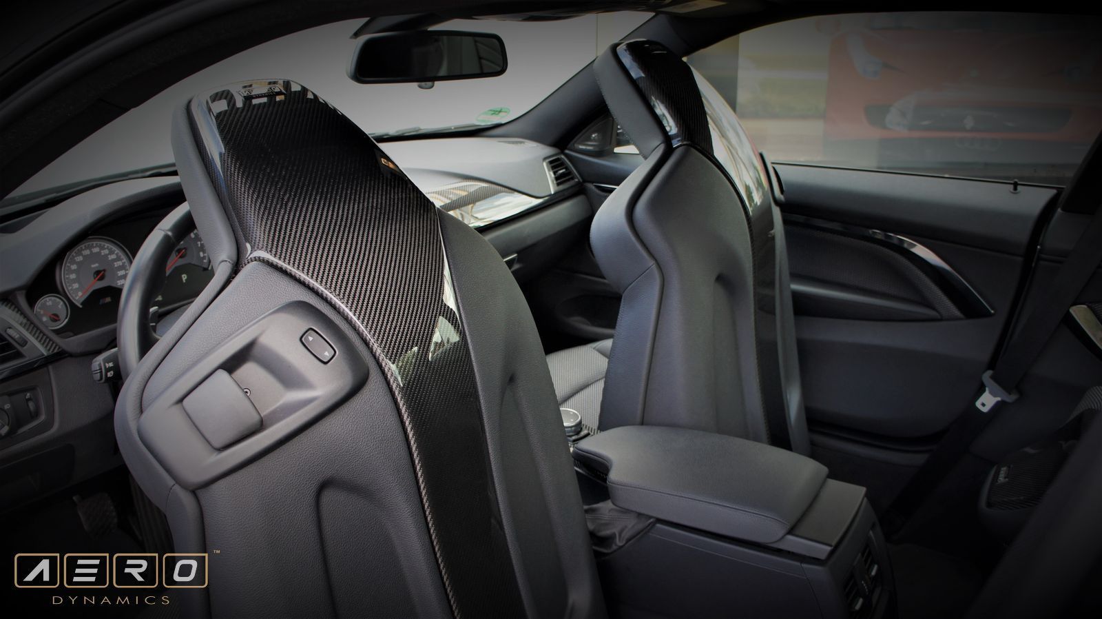 AERO Sitzlehnen-Verkleidung Sitzcover Carbon 4-teilig für BMW M3 F80 M4 F82 | Sitzverkleidung, Cover, Original