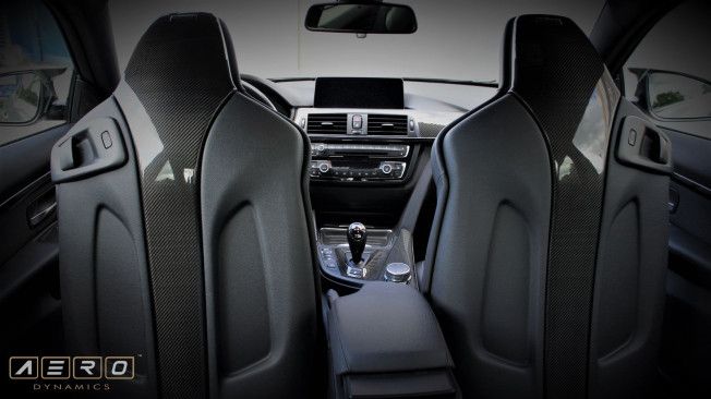 AAERO Sitzlehnen-Verkleidung Sitzcover Carbon 4-teilig für BMW M3 F80 M4 F82 | Sitzverkleidung, Cover, Original