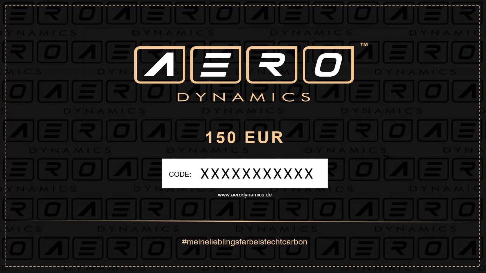 AERO Dynamics Gutschein 150 Rabattcode Gutscheincode Rabatt Geschenk