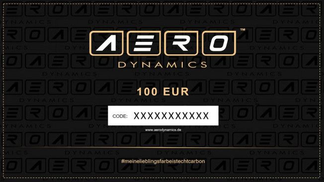 AERO Dynamics Gutschein 100 Rabattcode Gutscheincode Rabatt Geschenk