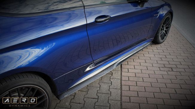 AERO Seitenschweller GT Carbon für Mercedes-Benz C63 AMG 205 | Schweller, Aufsatz, Spoiler, TÜV