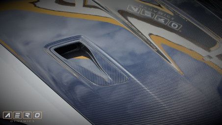 Cstar Carbon Gfk Motorhaube Abdeckung Inlays Lufteinlässe passend