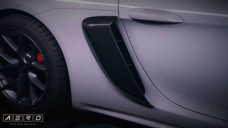 AERO Lufteinlässe Carbon für Porsche 718 Cayman Boxster Spyder 982 Luftführung, Verkleidung, TÜV