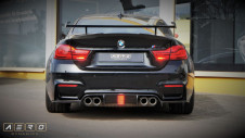 AERO Diffusor LED F1 Carbon für BMW M3 M4 F80 F82 F83 | Heckdiffusor, Spoiler, TÜV, Formel 1, Original
