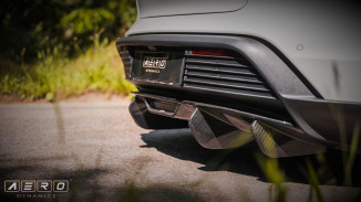 AERO Heckdiffusor Carbon mit TÜV für Porsche Taycan, Taycan S, Turbo, 4S Diffusor Spoiler, 9J1