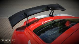 AERO Heckflügel Schwanenhals Carbon für Porsche Cayman 987 S R Heckspoiler, swan neck, wing