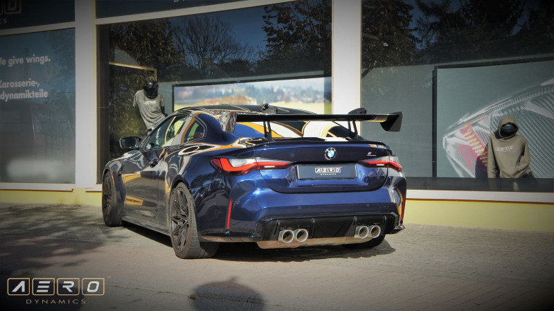 AERO Heckflügel GT-Track Schwanenhals Carbon, Beispielbild BMW M4 G82