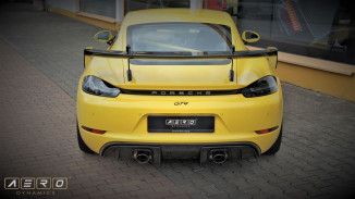 AERO Dynamics Diffusor Carbon für Porsche 718 Cayman GT4 GT4RS Spyder GTS 4.0 Heckdiffusor Spoiler TÜV wing
