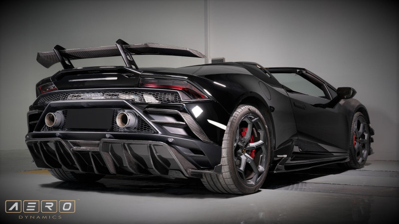 AERO Dynamics Aerodynamics Diffusor Carbon mit TÜV für Lamborghini Huracan EVO Heck Aufsatz spoiler