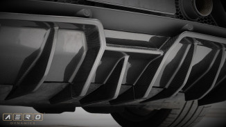 AERO Dynamics Aerodynamics Diffusor Carbon mit TÜV für Lamborghini Huracan EVO Heck Aufsatz spoiler performante