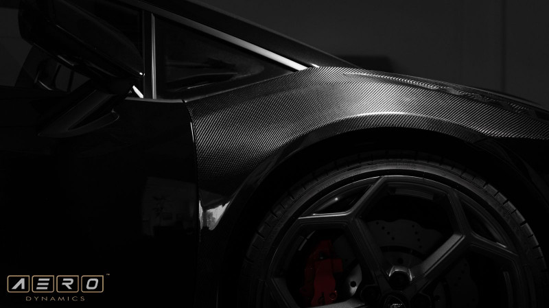 AERO Dynamics Aerodynamics Kotflügel mit Kiemen Carbon TÜV für Lamborghini Huracan, fenders, louver, Entlüftung, Evo
