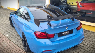 AERO Heckflügel GT-Track Schwanenhals Carbon mit TÜV für BMW M4 F82