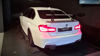 AERO Heckflügel GT-Flex 140 cm, BMW 3er F30, niedrigste Höhenposition