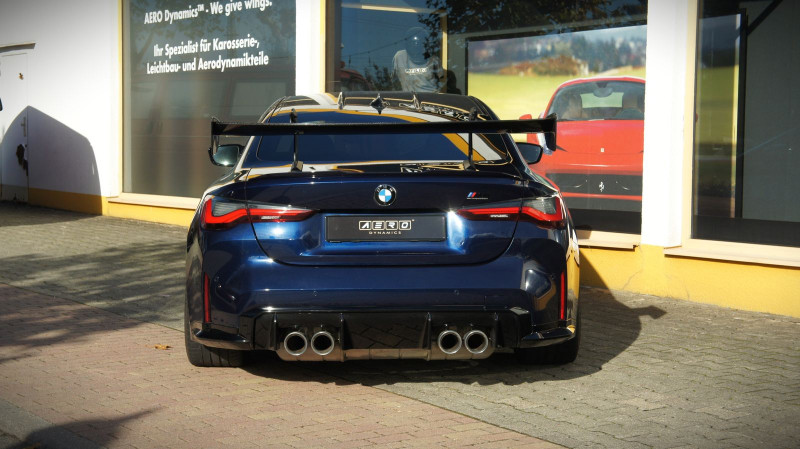AERO Heckflügel GT-Track Schwanenhals Carbon mit TÜV für BMW M4 G82