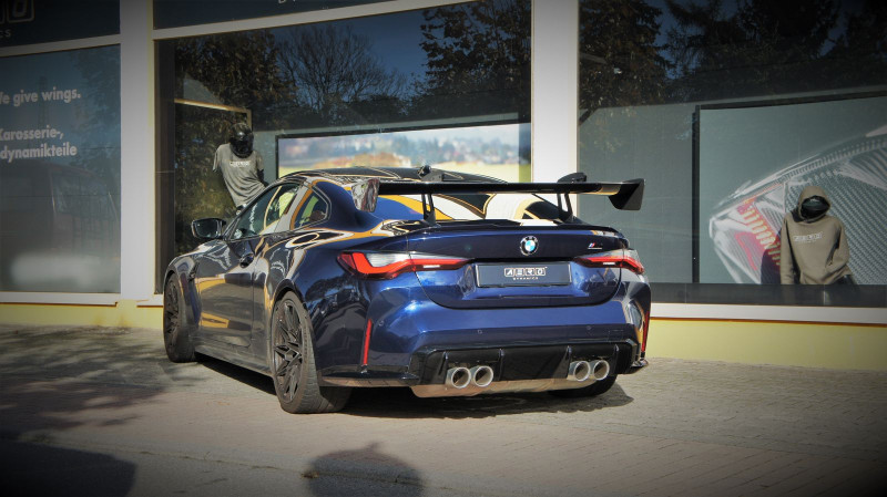 AERO Heckflügel GT-Track Schwanenhals Vollcarbon mit TÜV für BMW M4 G82