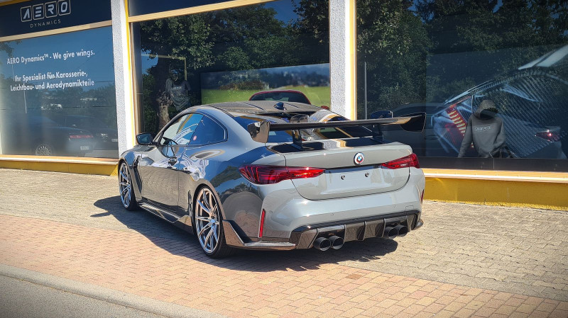 AERO Heckflügel GT-Track Schwanenhals Carbon mit TÜV für BMW M4 G82 LCI Nardo