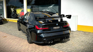 AERO Heckflügel GT-Track Schwanenhals Carbon mit TÜV für BMW M3 G80 schwarz