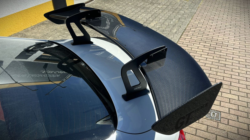 AERO Heckspoiler GT-Track Schwanenhals Carbon mit TÜV für BMW M4 F82 Draufsicht