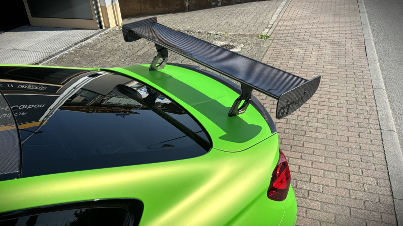 AERO Heckflügel GT-Flex 140 cm, BMW M4 F82, niedrigste Höheneinstellung