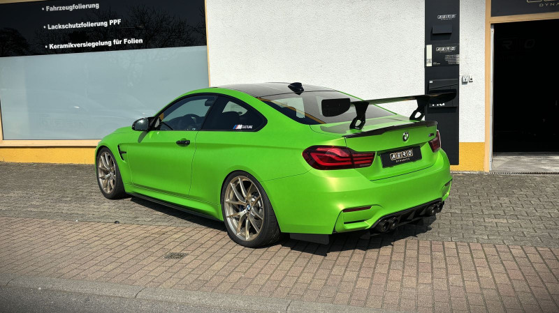 AERO Heckflügel GT-Flex 140 cm, BMW M4 F82, niedrigste Höheneinstellung