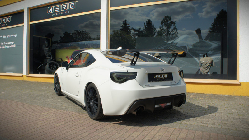 AERO Heckflügel GT-Flex Curved für Toyota GT86 / GR86, höchste Heckflügelposition