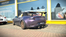 AERO Heckflügel GT-Flex 140 cm für Mazda MX5 NB, NC, ND, niedrigste Heckflügelposition