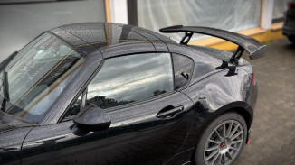 AERO Heckflügel GT-Flex Curved für Mazda MX5 (Beispiel ND), niedrigste Heckflügelposition