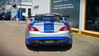 AERO Heckflügel GT-Flex 140 cm, Hyundai Genesis Coupe, niedrigste Heckflügelposition