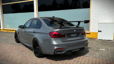 AERO Heckflügel GT-Flex 160 cm, BMW M3 F80, niedrigste Höheneinstellung