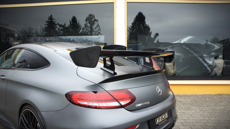 AERO Heckflügel GT-Track Schwanenhals für Mercedes C63 AMG C205