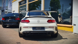 AERO Heckflügel GT-Flex 160 cm für Mercedes C63 AMG, höchste Position Heckflügel